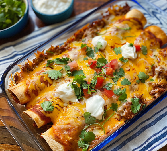 Tex-Mex Beef Enchiladas