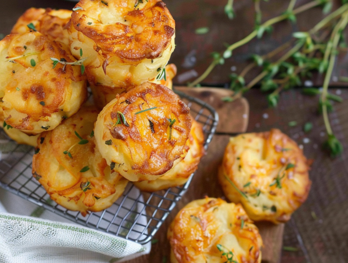 Cheesy Mashed Potato Puffs