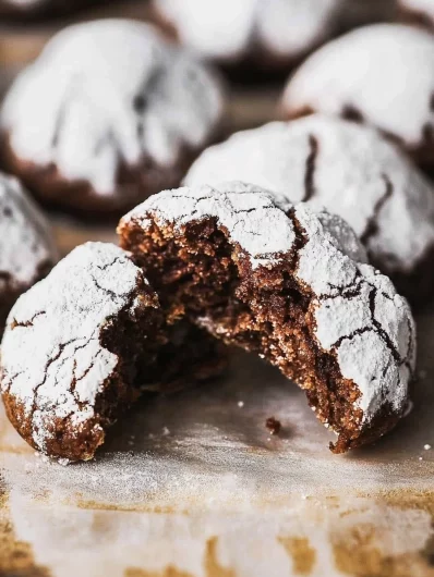 Easy Chocolate Crinkle Cookies