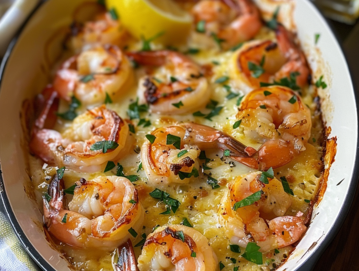 Magic Baked Shrimp in Lemon Butter Sauce