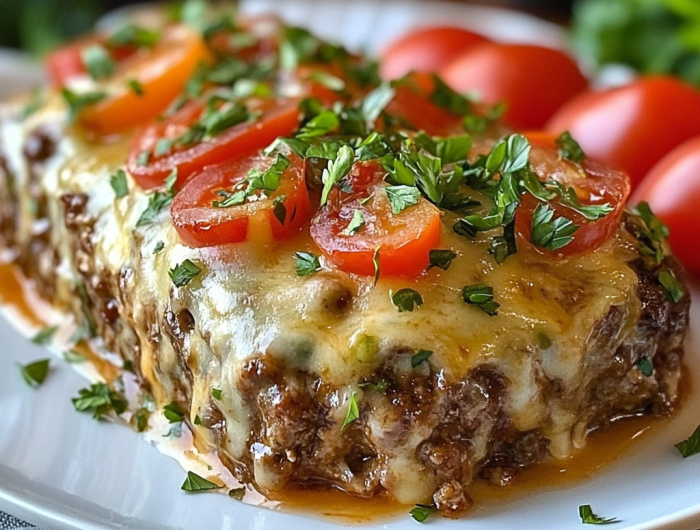 Philly Cheesesteak Meatloaf