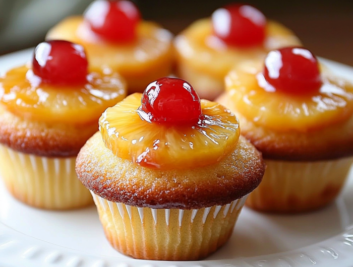 Pineapple Upside-Down Cupcakes Recipe