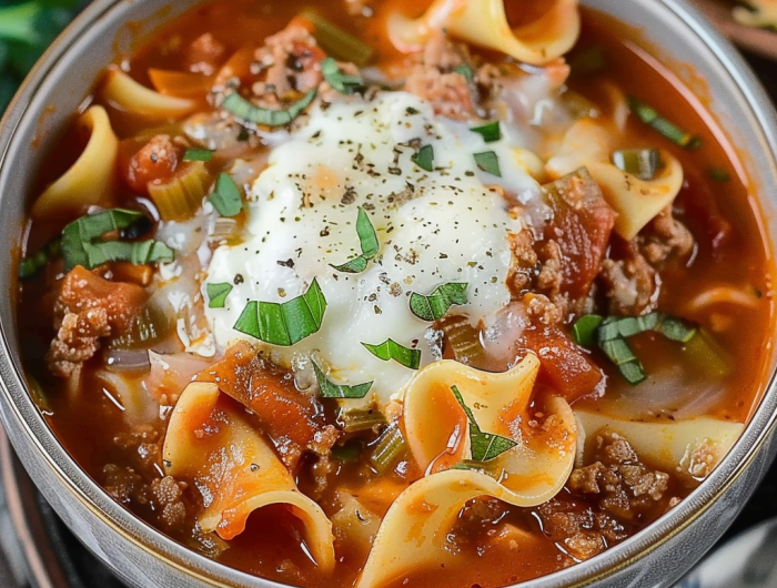 Slow Cooker Lasagna Soup Recipe