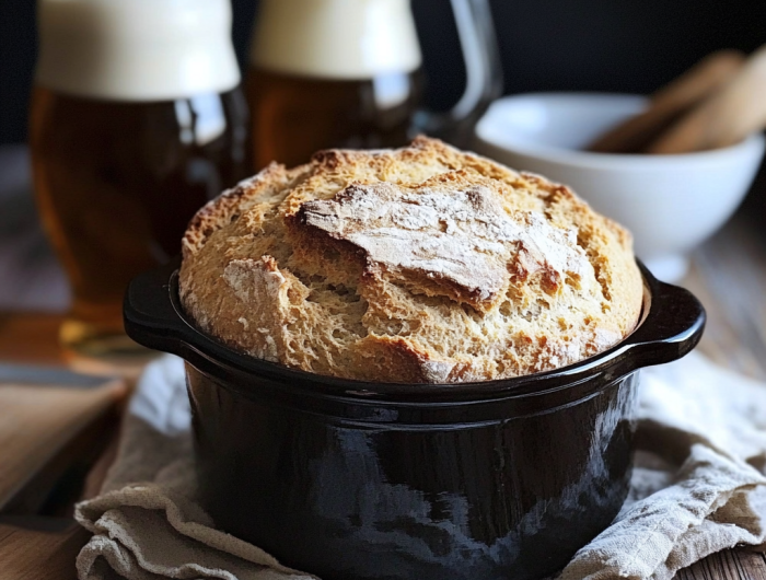 Easy 2-Ingredient Slow Cooker Beer Bread