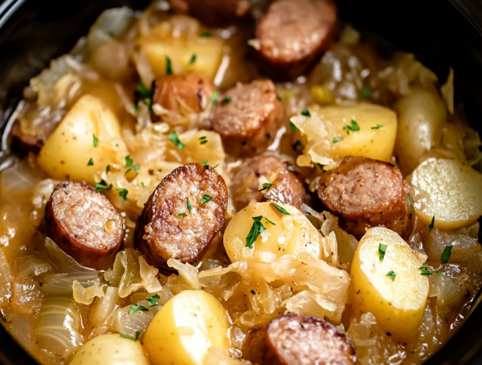 Easy Crockpot Polish Sausage Sauerkraut And Potatoes