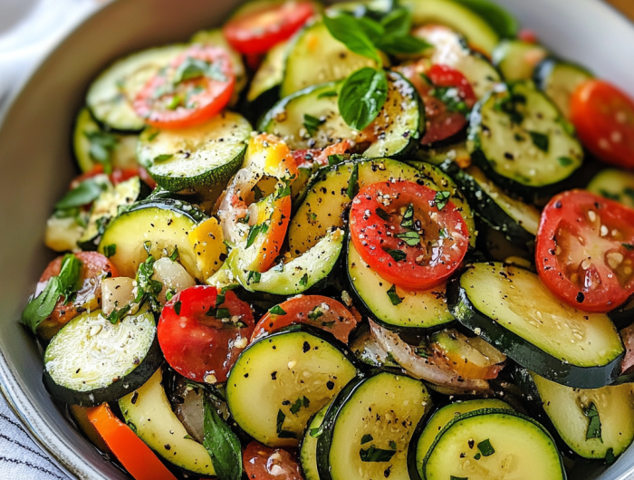 Easy Marinated Zucchini Salad