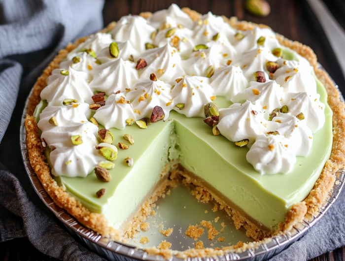 Easy Pistachio Cream Pie Recipe