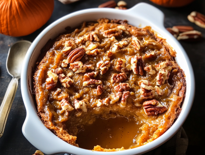 Easy Pumpkin Pecan Cobbler