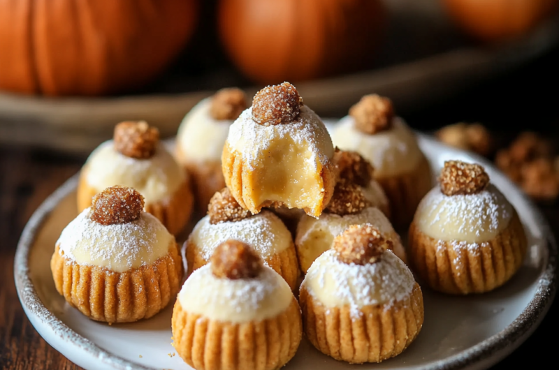 Easy Pumpkin Pie Cheesecake Truffles