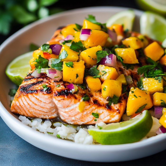 Easy Salmon with Mango Salsa