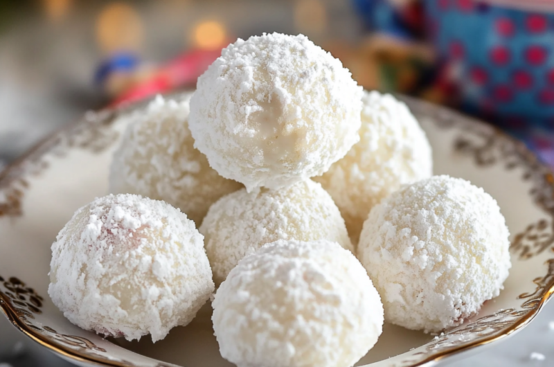 Easy Sweetened Condensed Milk Snowballs