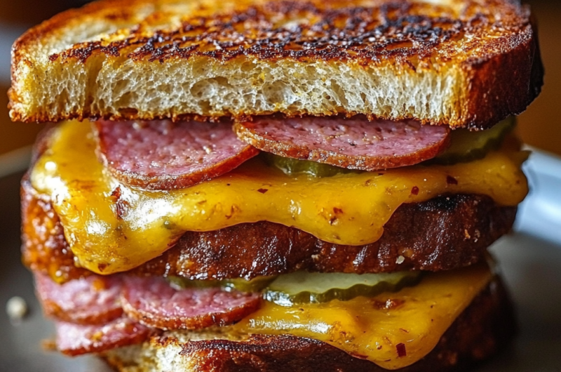 Fried Bologna Sandwiches