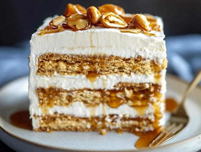 Salted Caramel Icebox Cake