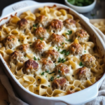 Easy Swedish Meatball Noodle Bake