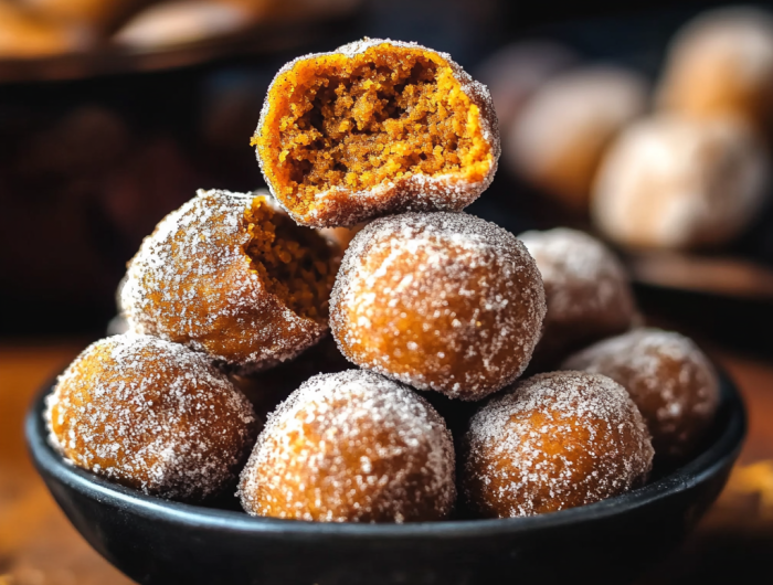 Easy Baked Pumpkin Donut Holes