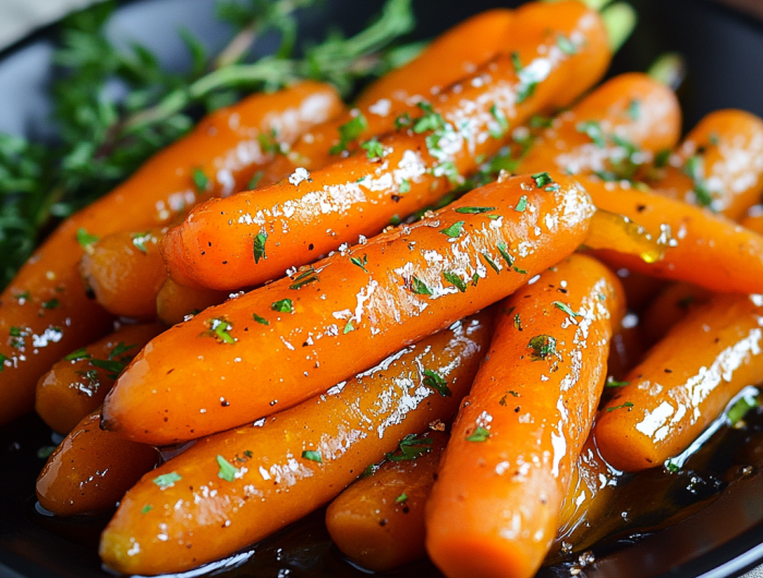 Easy Brown Sugar Honey Glazed Carrots