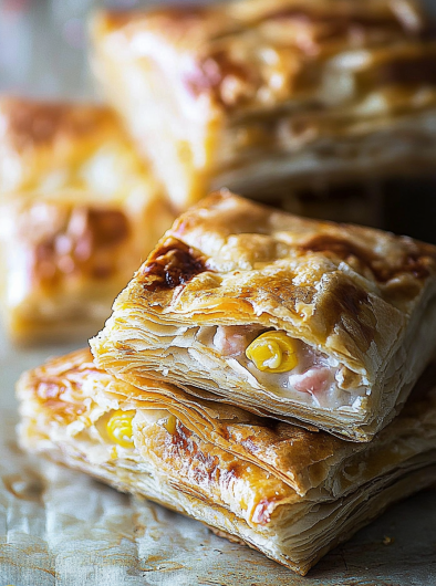 Easy Cheesy Breakfast Stuffed Pastry Bars