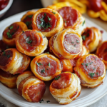 Easy Cheesy Kilted Sausage Bites