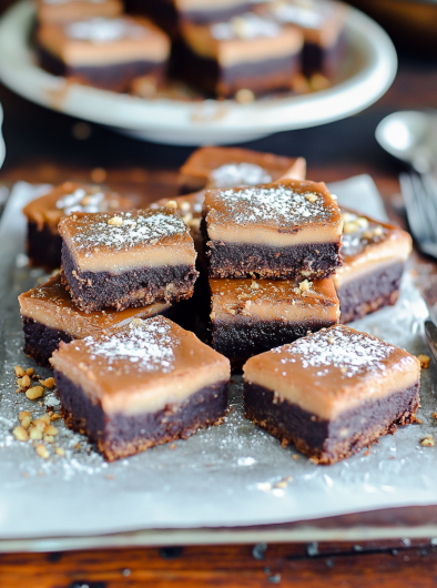 Easy Gooey Salted Caramel Pretzel Brownies