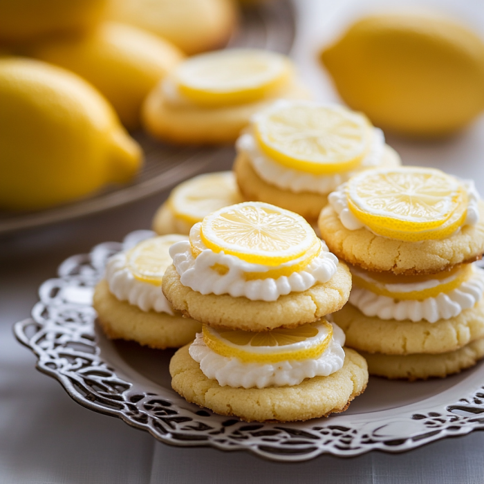 Easy Lemon Cookies with Lemon Cream