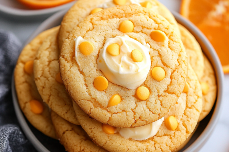 Easy Orange Creamsicle Cookies