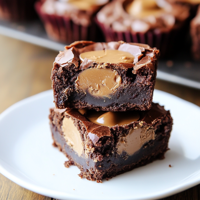 Easy Peanut Butter Cup Brownies