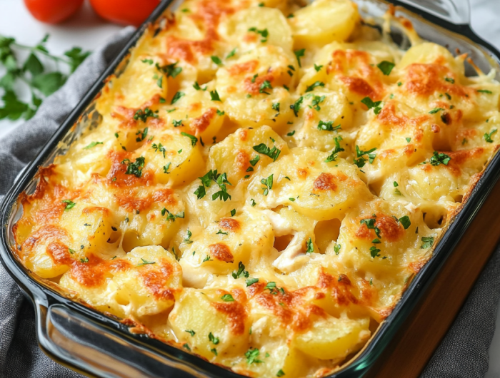 Easy Potato And Chicken Casserole