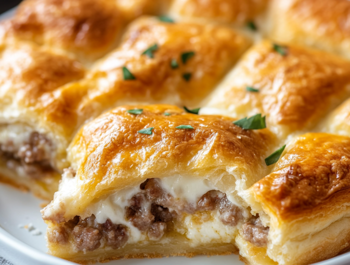 Easy Sausage Cream Cheese Crescent Bake