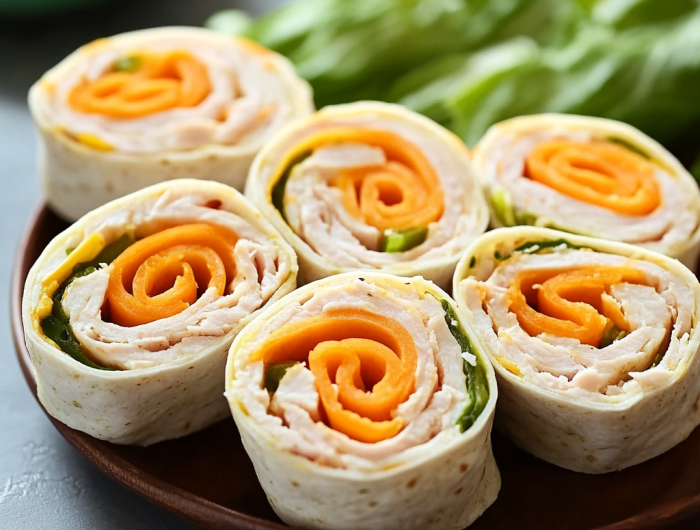 Easy Turkey Cheddar Lunch Roll Ups