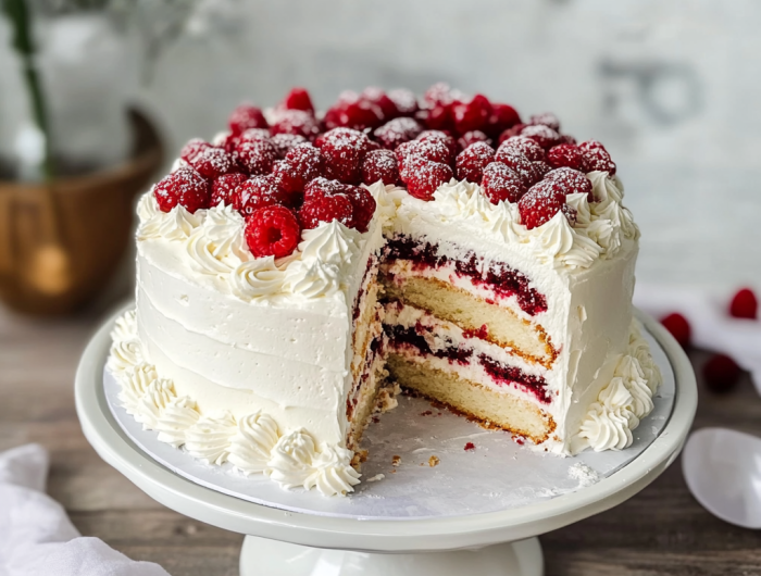 Easy White Forest Cake