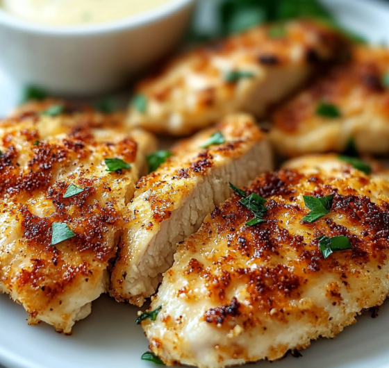 Easy Air Fryer Parmesan Crusted Chicken