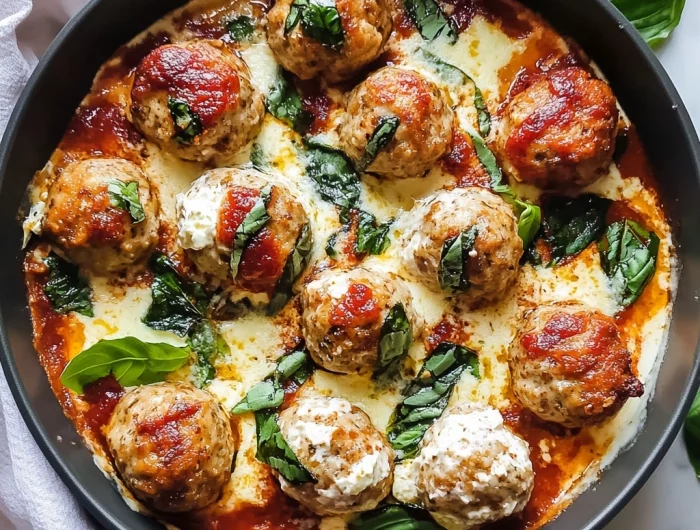 Easy Baked Chicken Ricotta Meatballs