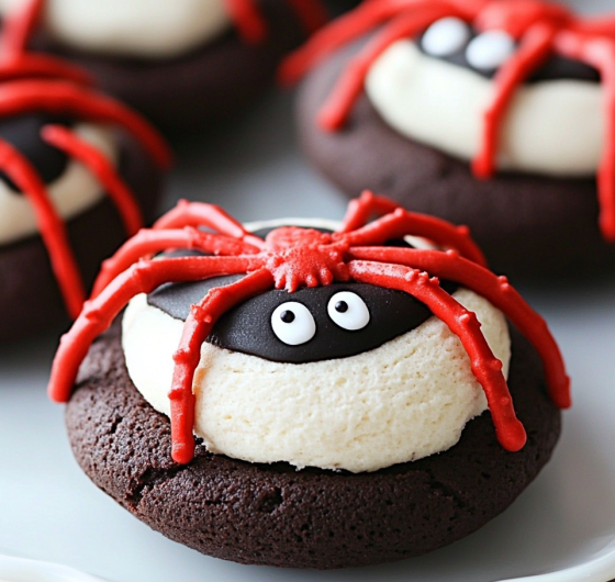 Easy Creepy-Crawly Spider Whoopie Pies