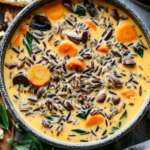 Easy Cozy Autumn Wild Rice Soup