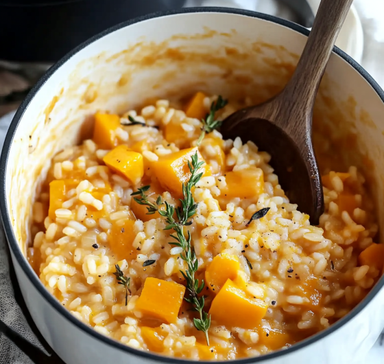 Easy Creamy Butternut Squash Risotto