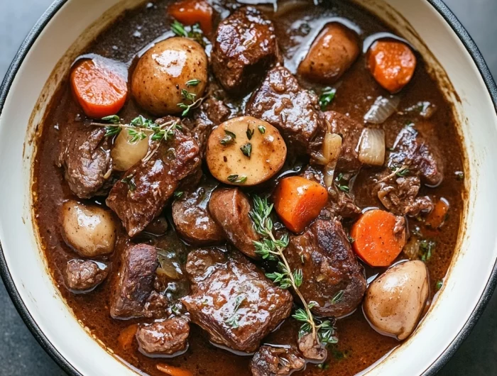 Easy French Beef Bourguignon