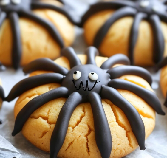 Easy Halloween Spider Cookies