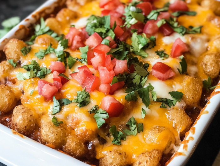 Easy Mexican Tater Tot Casserole