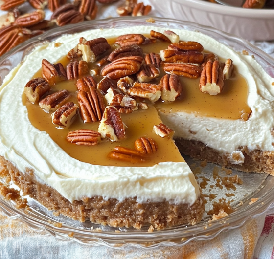 Easy No Bake Pecan Pie Cheesecake