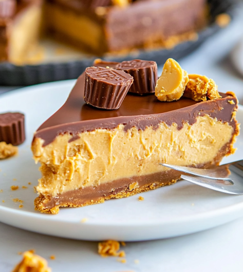 Easy Reese Peanut Butter Cups Pie