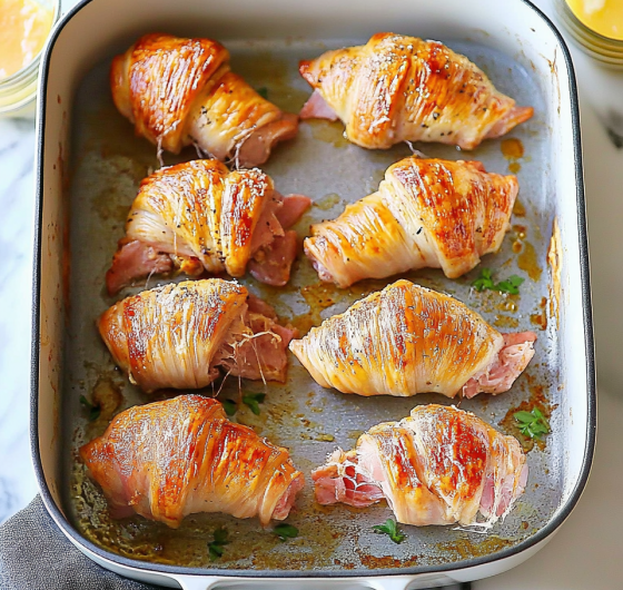 Easy Baked Ham and Cheese Croissants