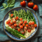 Easy Caprese Roasted Asparagus