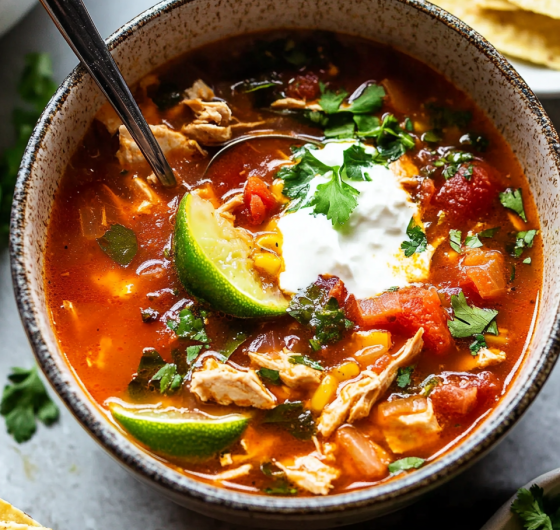 Easy Chicken Fajita Soup