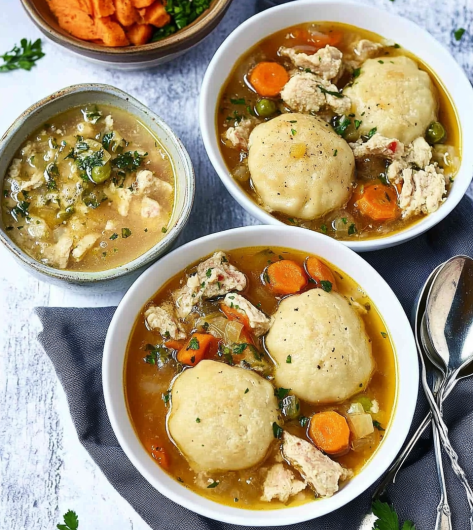 Easy Chicken And Dumplings Soup