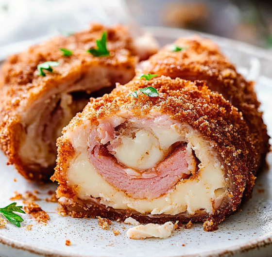 Easy Crispy Chicken Cordon Bleu