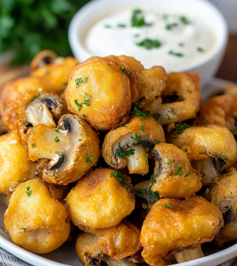 Easy Crispy Fried Mushrooms