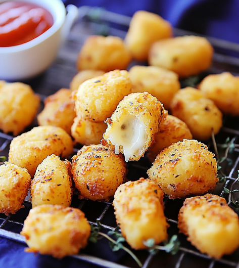 Easy Fried Cheese Bites