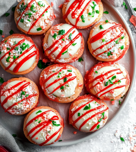 Easy Peppermint Candy Cane Macarons