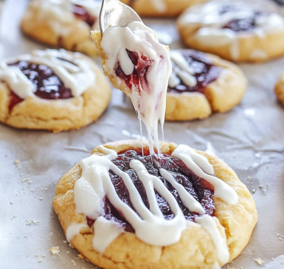 Easy Raspberry Swirl Shortbread Cookies