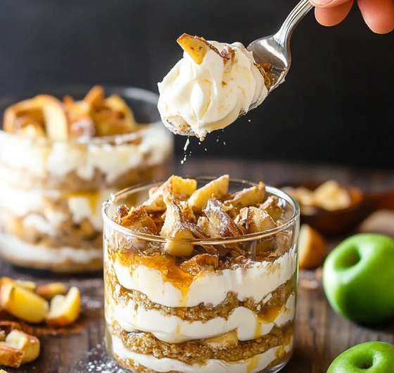 Easy Caramel Apple Trifles